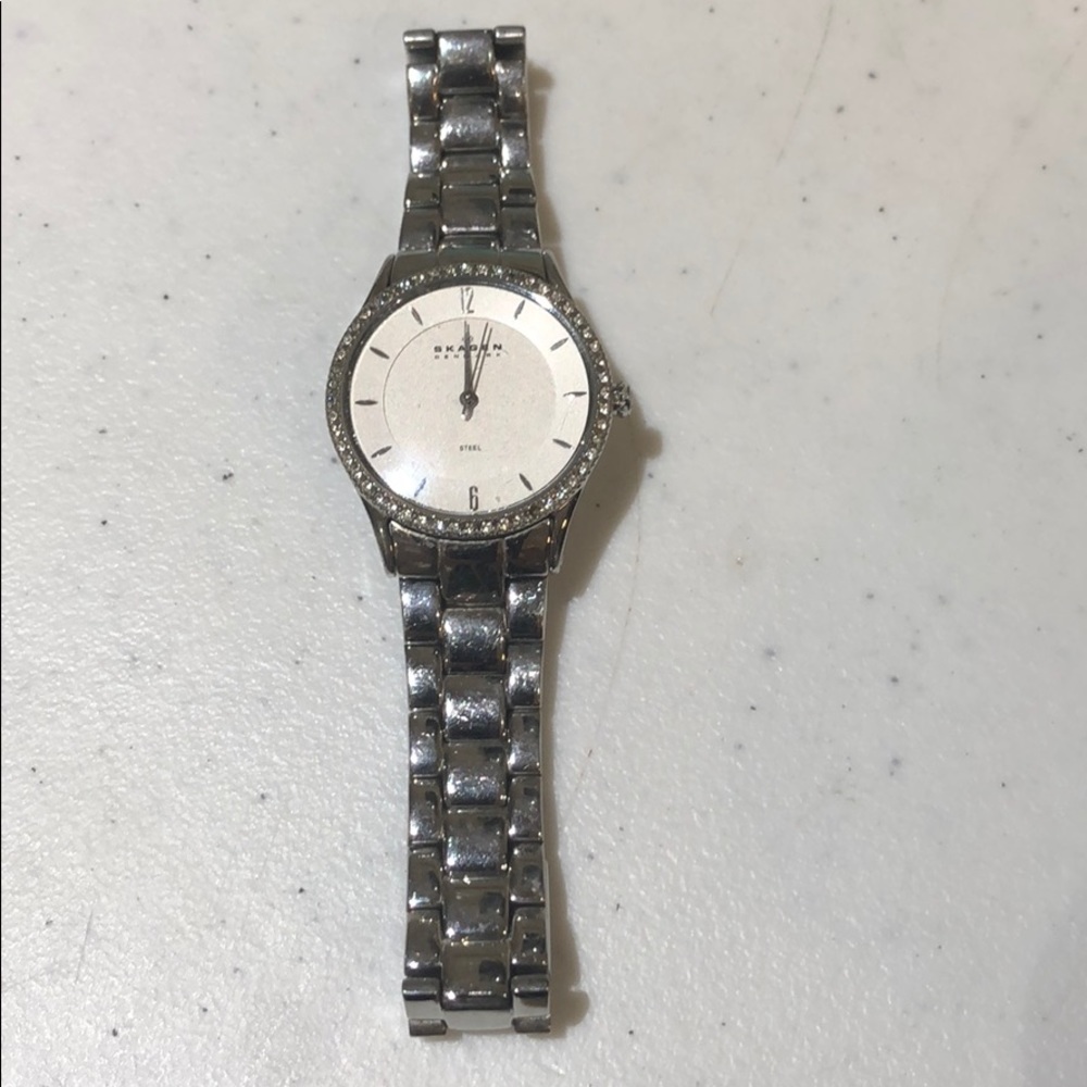 Skagen crystal bevel watch